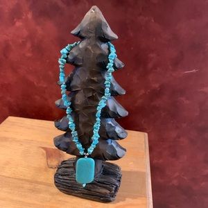 Southwest Style Faux Turquoise Necklace